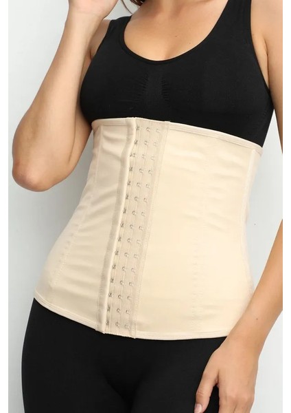 Askısız Lateks Korse – Doğum Sonrası Bel ve Göbek Destekli, 2 Beden Daraltan Toparlayıcı Model