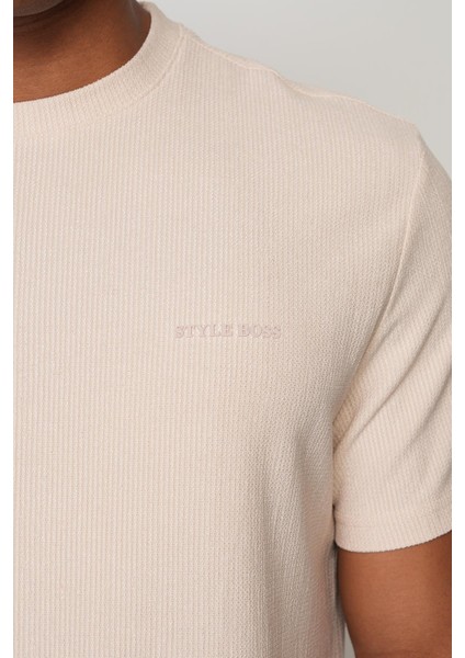 Taş Regular Fit Bisiklet Yaka Erkek T-Shirt E1002 modelleri