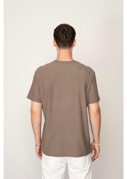Kül Regular Fit Bisiklet Yaka Erkek T-Shirt E1002 indirimleri