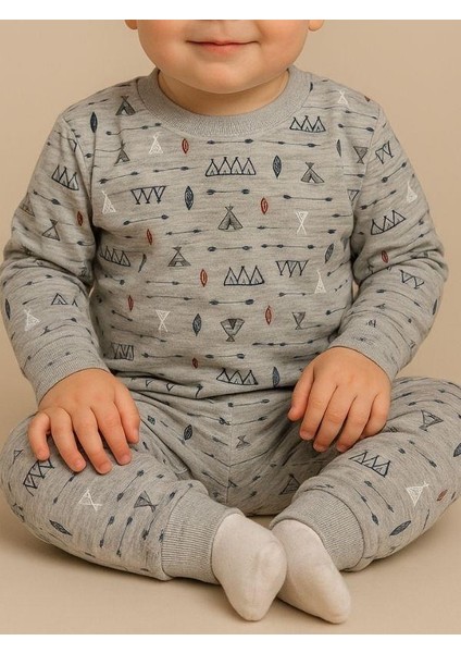 Çocuk Çadır Desenli Pamuklu Yumuşak Dokulu Pijama modelleri