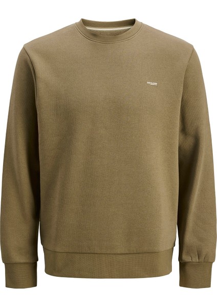 Jack Jones Yazı Baskılı Bisiklet Yaka Erkek Sweatshirt 12284399