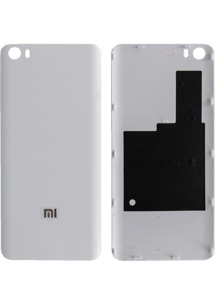 Xiaomi Mi 5 Uyumlu Arka Kasa Kapak ( Pil Kapağı ) Beyaz