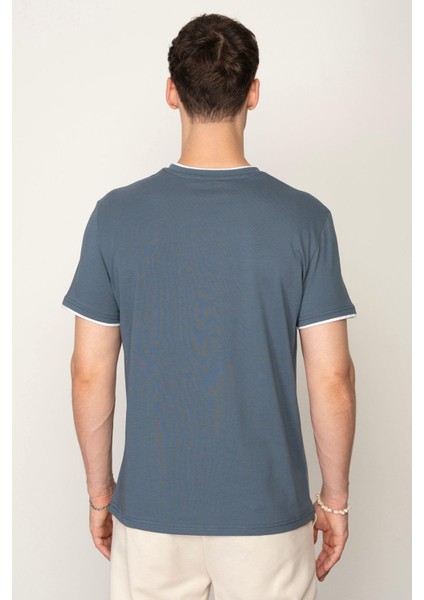 Mavi Regular Fit Bisiklet Yaka Erkek T-Shirt E1026 fırsatları