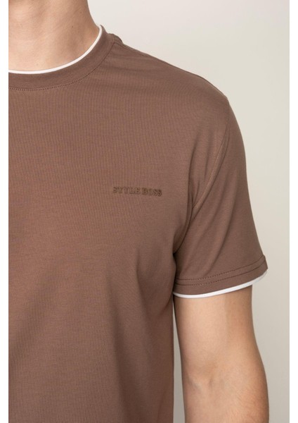Vizon Regular Fit Bisiklet Yaka Erkek T-Shirt E1026 indirimleri