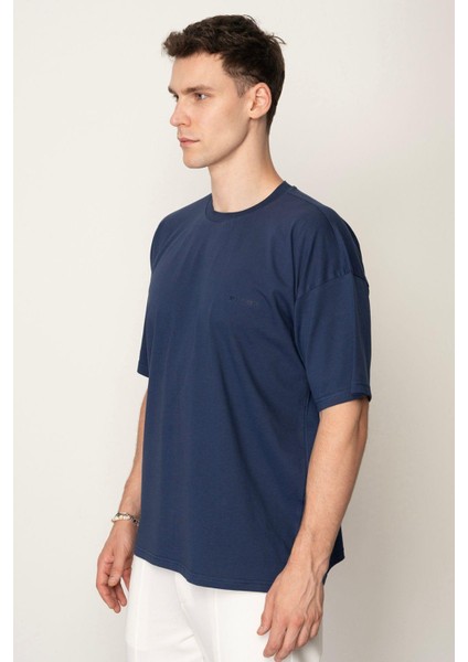 Indigo Oversıze Bisiklet Yaka Erkek T-Shirt E1025 fırsatları