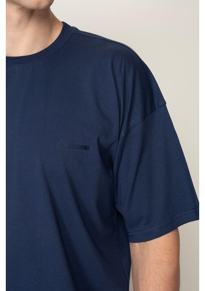 Indigo Oversıze Bisiklet Yaka Erkek T-Shirt E1025 indirimleri