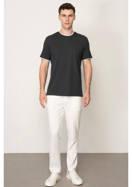 Füme Regular Fit Bisiklet Yaka Erkek T-Shirt E1026 modelleri