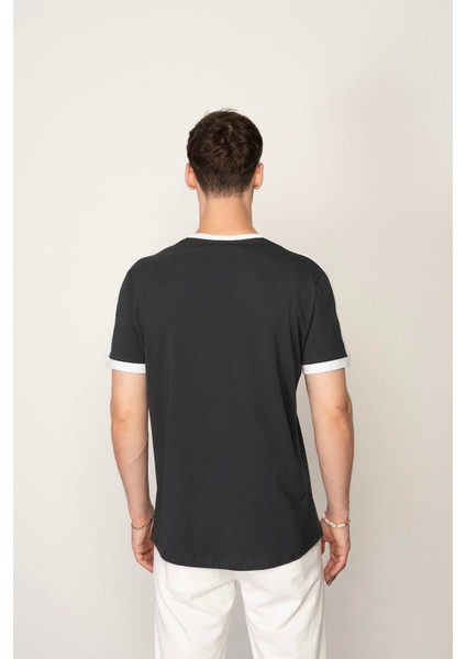 Füme Regular Fit Bisiklet Yaka Erkek T-Shirt E1024 fırsatları