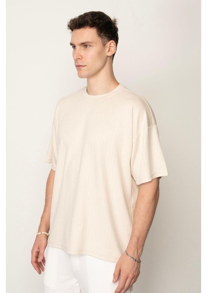 Taş Oversıze Bisiklet Yaka Erkek T-Shirt E1016 fiyatları