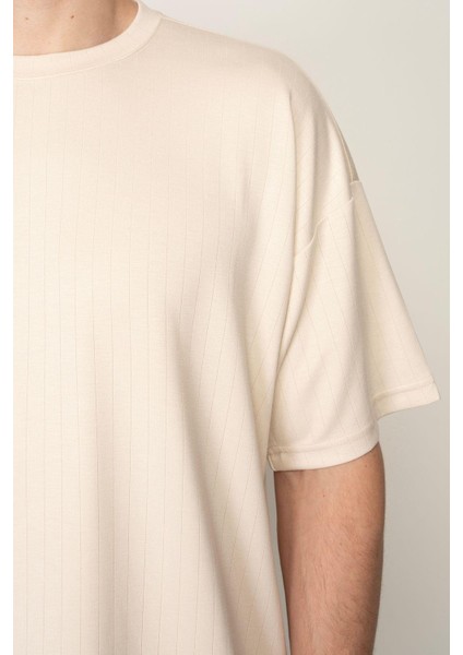 Taş Oversıze Bisiklet Yaka Erkek T-Shirt E1016 indirimleri