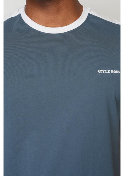 Mavi Regular Fit Bisiklet Yaka Erkek T-Shirt E1024 modelleri