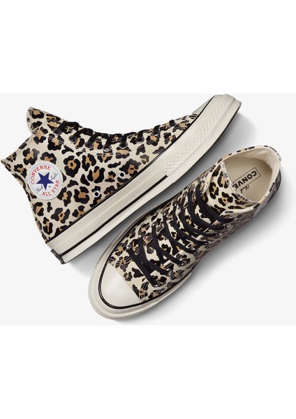 Chuck 70 Leopard Print Unisex Krem SNEAKER.286 indirimleri