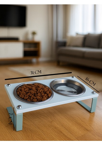 Kedi ve Köpekler Için Sağlıklı Yeme Standı, %10 Eğimli Tasarım ve Kaymaz Ayaklar modelleri