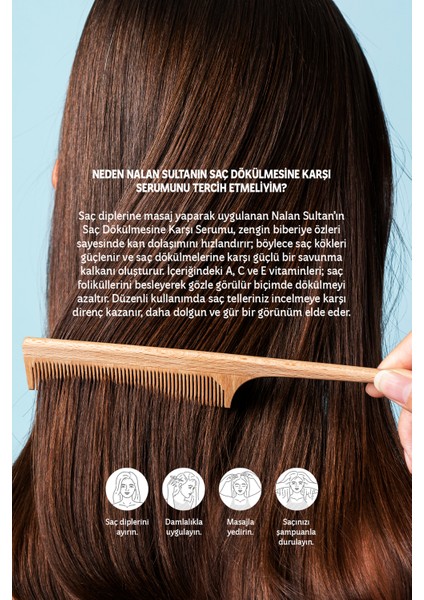 | Biberiye Yağlı Saç Dökülmesine Karşı Saç Besleyici ve Güçlendirici Serum (50ml)