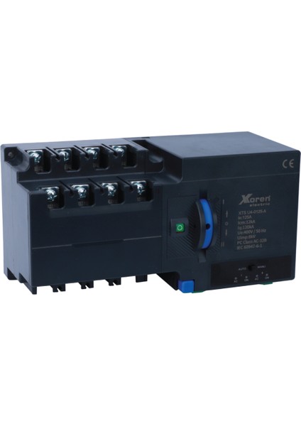 630A 4 Kutup Tam Otomatik Kompakt Minimal Tasarım Otomatik Transfer Şalteri