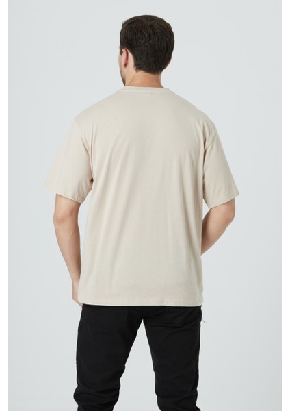 %100 Pamuk Erkek Relax Fit Rahat Kalıp Bisiklet Yaka Basic Düz Kısa Kollu Baskılı Tişört TNT-015 indirimleri