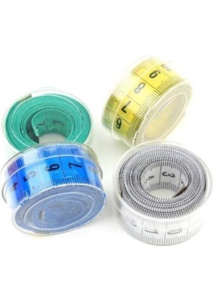 Klasik 1,5 Metre Kutulu Çift Yönlü Terzi Okul Mezura Mezure Mezro – Şerit Metre