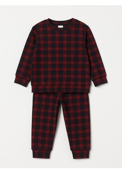 Erkek Çocuk Kareli Yumuşak Dokulu Pijama Takımı fiyatları