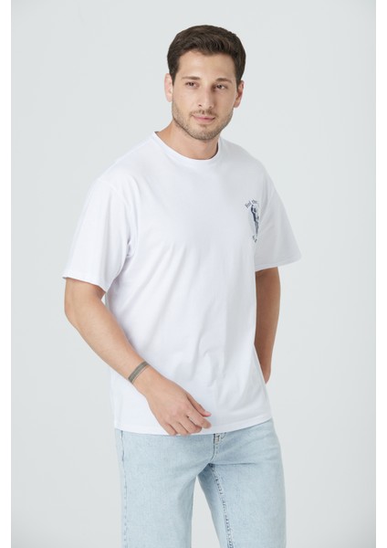 %100 Pamuk Erkek Relax Fit Rahat Kalıp Bisiklet Yaka Basic Düz Kısa Kollu Baskılı Tişört TNT-015 modelleri