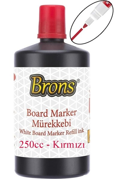 Kırmızı Mavi Yazı Tahta Kalem Mürekkebi 250ML 1 Adet Brons Tahta Kalemi Mürekkebi Kolay Silinebilir 250GR Okul Sınıf fırsatları