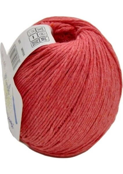 Premium Amigurumi Ipi Panç Ipi 50 gr 10 Adet (500GR) Baby Soft Cotton Örgü Ipi Mercan