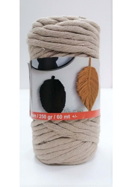 Taranabilir Makrome Ipi 250 gr 4 mm - Taş