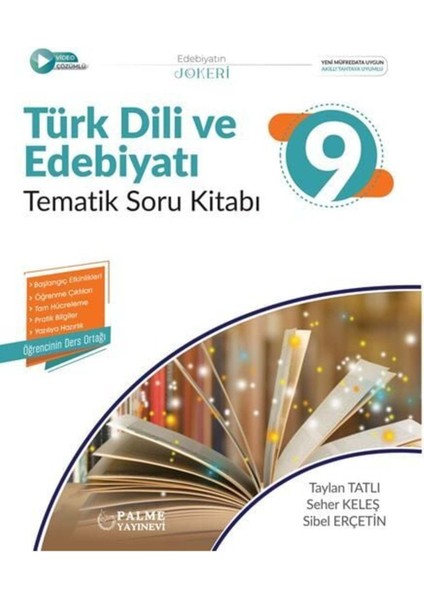 Palme 9. Sınıf Türk Dili ve Edebiyatı Joker Tematik Soru Kitabı Palme Yayınları