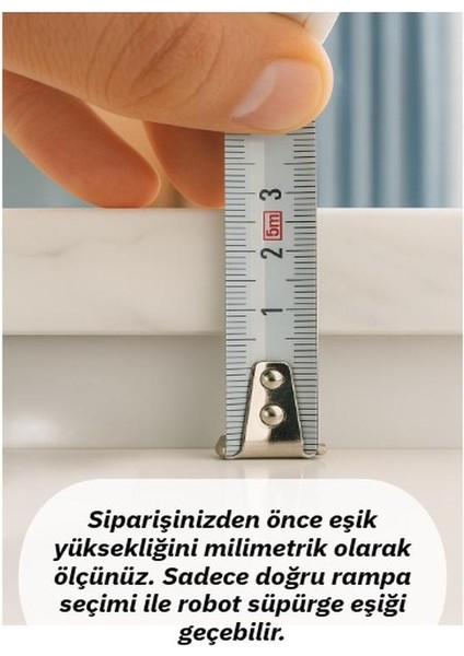 3.5cm Bej Robot Elektrikli Süpürge Rampası Kapı Eşik Rampası modelleri
