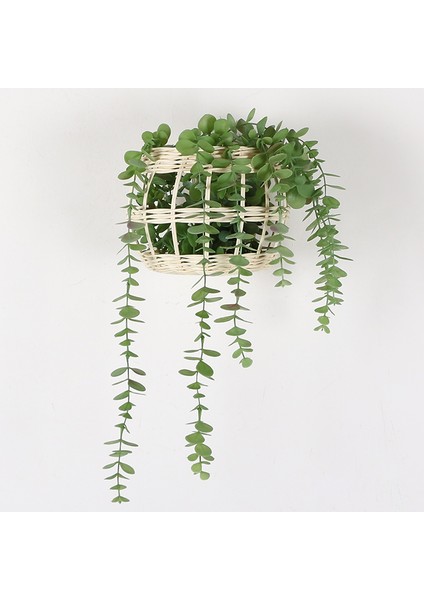 Mylamp Linda 19X15 Cm. Rattan Beyaz Dekoratif Obje