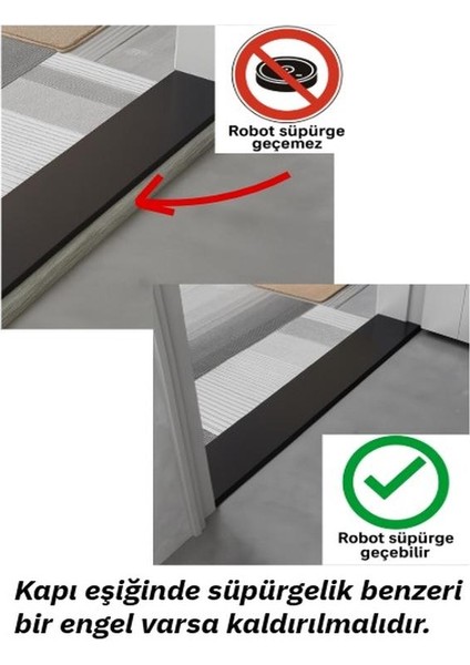 4.5cm Bej Robot Elektrikli Süpürge Rampası Kapı Eşik Rampası fırsatları