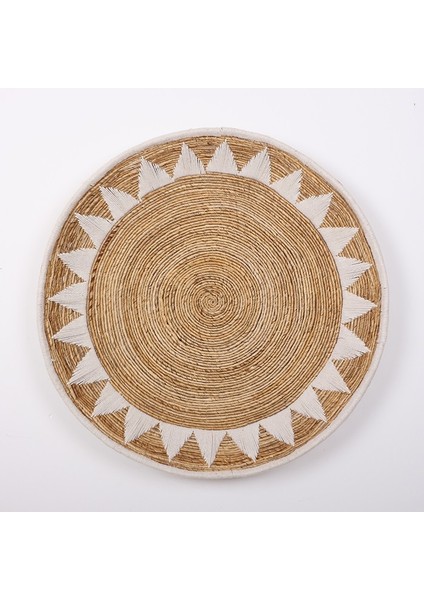 Mylamp Inka 93 X16 cm Çap- Doğal Abaka Duvar Tabağı modelleri