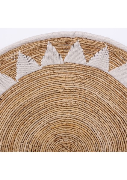 Mylamp Inka 93 X16 cm Çap- Doğal Abaka Duvar Tabağı fırsatları