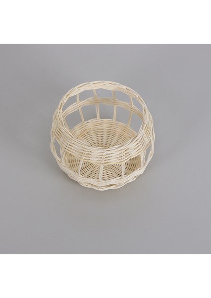 Mylamp Linda 19X15 Cm. Rattan Beyaz Dekoratif Obje fırsatları