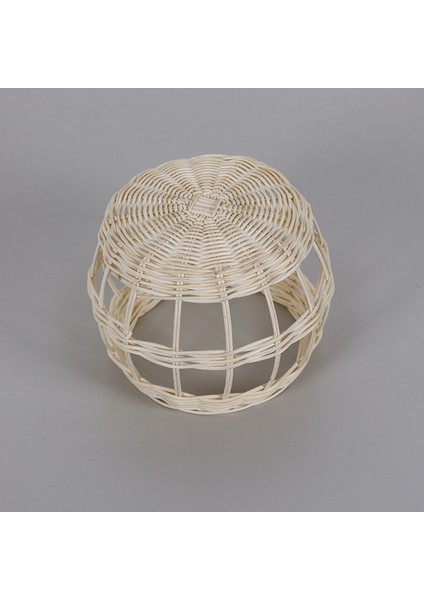 Mylamp Linda 19X15 Cm. Rattan Beyaz Dekoratif Obje indirimleri