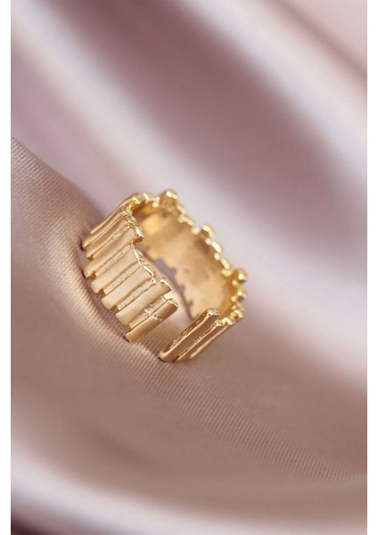 Gold Renk Metal Ayarlamalı Kadın Yüzük fiyatları