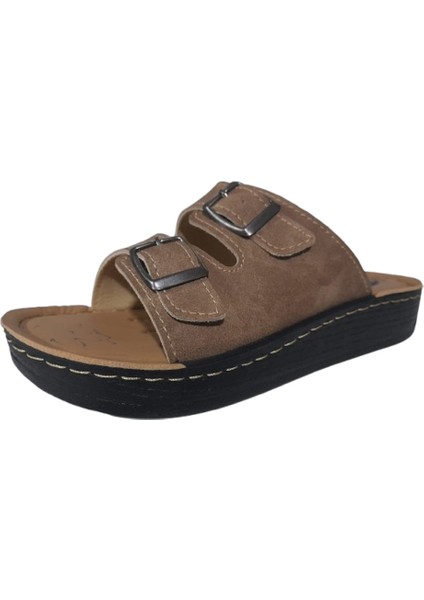 Ayarlanabilir Ortopedik Kadın Terlik Bej Renk Ultra Soft Taban fiyatları