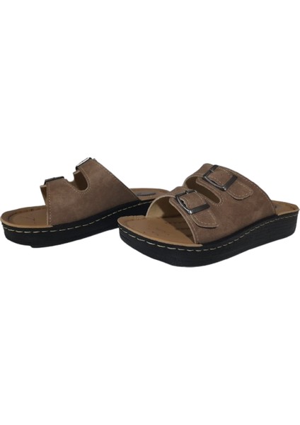 Ayarlanabilir Ortopedik Kadın Terlik Bej Renk Ultra Soft Taban indirimleri