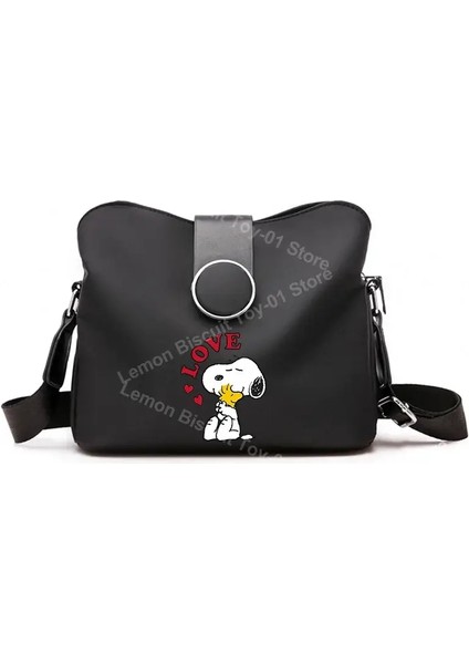 Snoopys Crossbody Çanta Sevimli Karikatür Naylon Omuz Çantaları Moda Kadın Cüzdanlar Cep Telefonu Ruj Organizatör Torbası Doğum Günü Hediye Renk: SNB458 (Yurt Dışından)