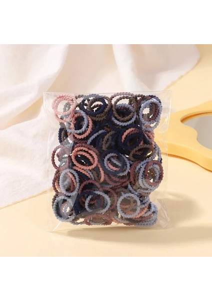 100PCS 2cm Renkli Lastik Bant Saçları Incitmez Küçük Başparmak Yüzüğü Yüksek Elastik Iplik Yürümeye Başlayan Çocuk Bebek Scrunchies Set Renk: JIT0013-2 (Yurt Dışından)