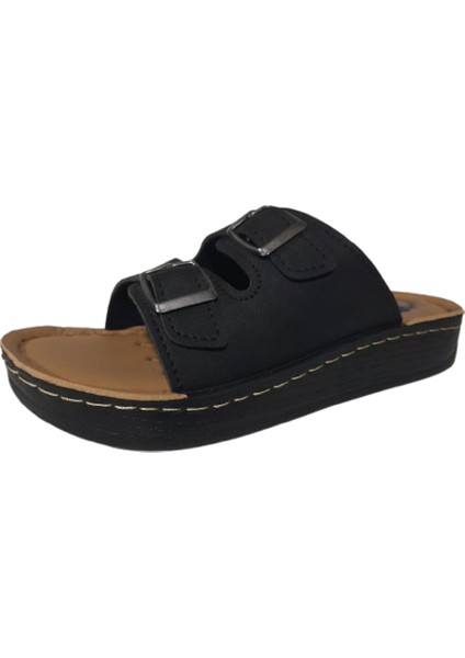 Ayarlanabilir Ortopedik Kadın Terlik Siyah Renk Ultra Soft Taban fiyatları