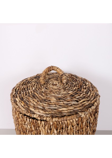 Mylamp Olimpos Doğal Abaka 41X60 cm Kapaklı Çamaşır ve Dekorasyon Sepeti indirimleri