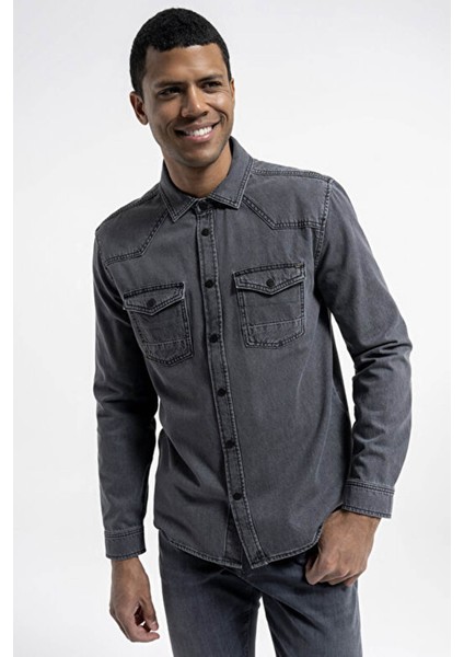 Füme Erkek Gömlek LF2035731 modelleri
