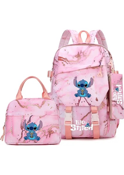 Büyük Kapasiteli Dikiş Sırt Çantası, Kalem Kutusu, Katlanabilir Yalıtılabilir Serin Öğle Yemeği Çantası, Okul Seti, Günlük Kullanım Için Gündelik Gündelik: Pink-B (Yurt Dışından)