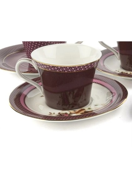 Magenta 2'li Kahve Fincan Set Sofra Mutfak Servis Dekoratif Hediyelik fiyatları