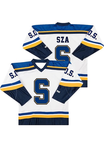 Sza Jersey Sos Blind Yeni Albüm Kuzey Amerika Tur Erkek ve Kadınlar 3D Baskılı Uzun Kollu Nefes Alabilir Hafif Çift T-Shirtcolor: YH0206Q0/BOYUT: S (Yurt Dışından)