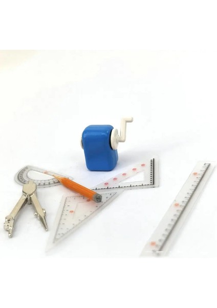 1/12 Dollhouse Minyatür Çalışma Kırtasiye Mini Simülasyon Kalemle Kalemeser Pusula Cetvel Set Bebek Aksesuarları Oyuncaklar Renk: C 1 Set (Yurt Dışından)