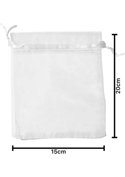 1-100 Pcs Paket Ağız Organza Drawstring Bahçe Kanı Net Meyve Koruma Çantası Mesh Hediye Ambalaj Torbaları Bahçe Araçları Renk: Beyaz-S/boyut: 5 Adet (Yurt Dışından)