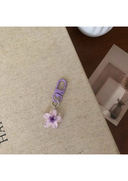 Tatlı Renkli Jöle Çiçek Anahtar Zinciri Diy Çiçek Sevimli Anahtarlık Kolye Öğrenci Kız Reçine Çanta Kolye Anahtarlık Jewelrycolor: 05 (Yurt Dışından)