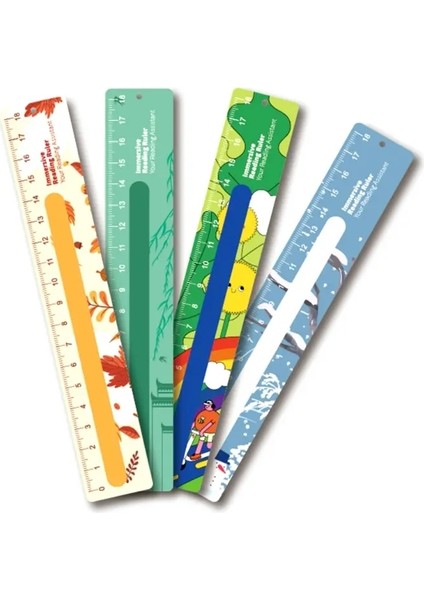 1 Paket Şeritler Çocuklar Için Disleksi Araçlar Okuma Cetvel Yer Işleri K1KFCOLOR: Four Seasons Küçük 4 (Yurt Dışından)