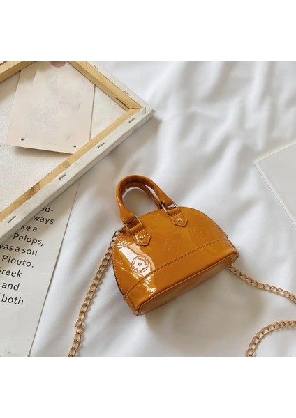 Yeni Pu Mini Omuz Çantası Mini Sevimli Küçük Küçük Satchel Madeni Para Cüzdanları Renk: Sarı (Yurt Dışından)